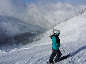 The High Traverse and Sunspot at Alta on Friday afternoon. (photo: Marc Guido : http://www.firsttracksonline.com/ )