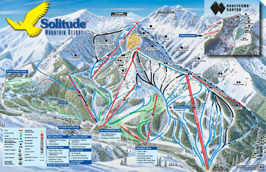 Solitude Mountain Trail Map